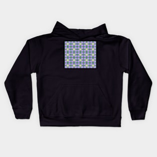 Abstract pattern - floral purple and green. Kids Hoodie